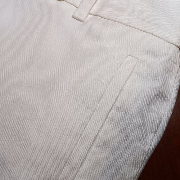 ANN TAYLOR LOFT White Crop/Straight Leg Pants OP - Picture 9 of 10